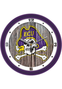 East Carolina Pirates 11.5 Weathered Wood Wall Clock