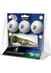Florida A&amp;M Rattlers Ball and Gold Crosshairs Divot Tool Golf Gift Set