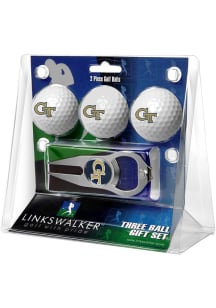 GA Tech Yellow Jackets Ball and Hat Trick Divot Tool Golf Gift Set