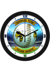 GA Tech Yellow Jackets 11.5 Home Run Wall Clock