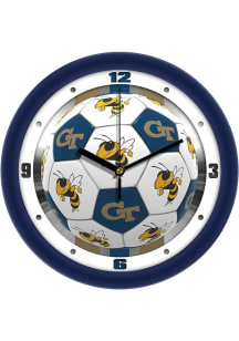 GA Tech Yellow Jackets 11.5 Soccer Ball Wall Clock