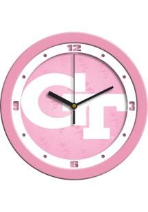 GA Tech Yellow Jackets 11.5 Pink Wall Clock