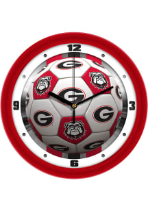 Georgia Bulldogs 11.5 Soccer Ball Wall Clock