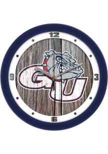 Gonzaga Bulldogs 11.5 Weathered Wood Wall Clock