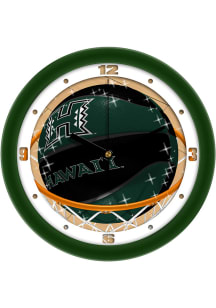 Hawaii Warriors 11.5 Slam Dunk Wall Clock