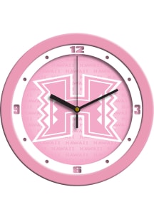 Hawaii Warriors 11.5 Pink Wall Clock