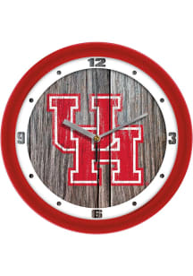 Houston Cougars 11.5 Weathered Wood Wall Clock