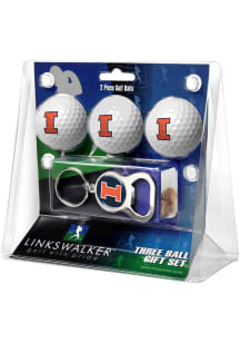 Illinois Fighting Illini Ball and Keychain Golf Gift Set