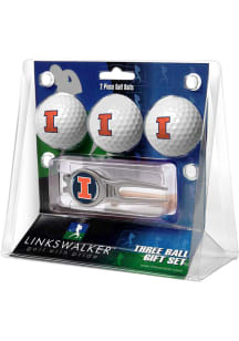 Illinois Fighting Illini Ball and Kool Divot Tool Golf Gift Set