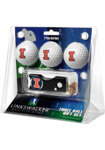 Illinois Fighting Illini Ball and Spring Action Divot Tool Golf Gift Set