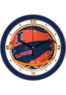 Illinois Fighting Illini 11.5 Slam Dunk Wall Clock