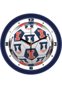 Illinois Fighting Illini 11.5 Soccer Ball Wall Clock