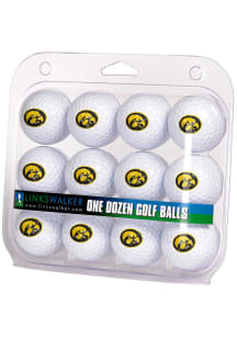 White Iowa Hawkeyes One Dozen Golf Balls
