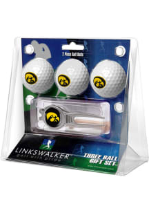 White Iowa Hawkeyes Ball and Kool Divot Tool Golf Gift Set