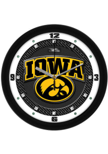Iowa Hawkeyes 11.5 Carbon Fiber Wall Clock