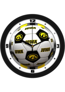 Iowa Hawkeyes 11.5 Soccer Ball Wall Clock