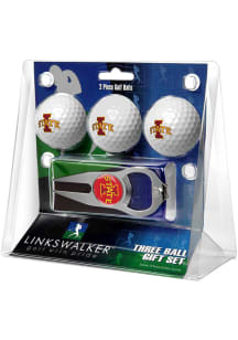 Iowa State Cyclones Ball and Hat Trick Divot Tool Golf Gift Set