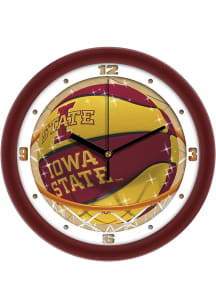 Iowa State Cyclones 11.5 Slam Dunk Wall Clock