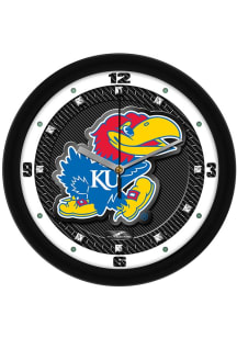 Kansas Jayhawks 11.5 Carbon Fiber Wall Clock