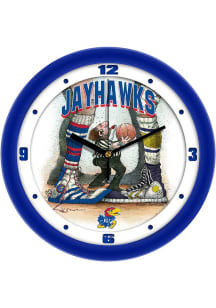 Kansas Jayhawks 11.5 Jump Ball Wall Clock
