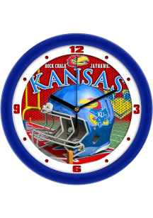Kansas Jayhawks 11.5 Football Helmet Wall Clock