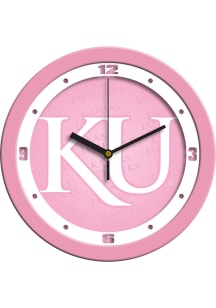 Kansas Jayhawks 11.5 Pink Wall Clock