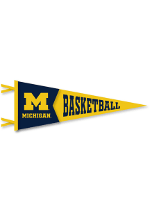 Michigan Wolverines Basketball Pennant