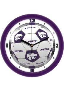 K-State Wildcats 11.5 Soccer Ball Wall Clock