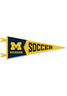 Michigan Wolverines Soccer Pennant