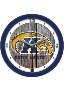 Kent State Golden Flashes 11.5 Weathered Wood Wall Clock