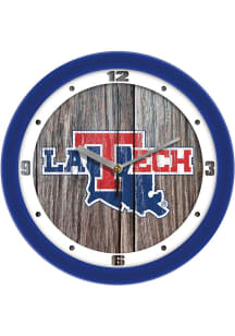 Louisiana Tech Bulldogs 11.5 Weathered Wood Wall Clock
