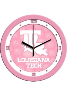 Louisiana Tech Bulldogs 11.5 Pink Wall Clock