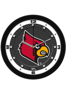 Louisville Cardinals 11.5 Carbon Fiber Wall Clock