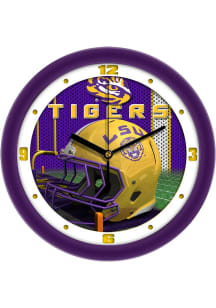 LSU Tigers 11.5 Football Helmet Wall Clock