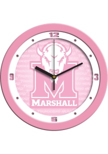 Marshall Thundering Herd 11.5 Pink Wall Clock