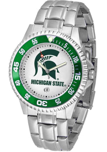 Competitor Steel Michigan State Spartans Mens Watch - Silver
