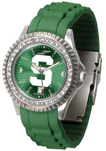 Sparkle Michigan State Spartans Womens Watch - Silver