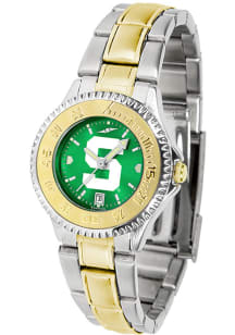 Competitor Elite Anochrome Michigan State Spartans Womens Watch - Silver