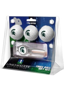 White Michigan State Spartans Ball and Kool Divot Tool Golf Gift Set