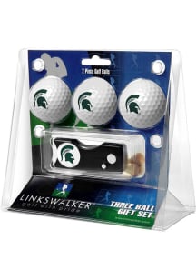 White Michigan State Spartans Ball and Spring Action Divot Tool Golf Gift Set