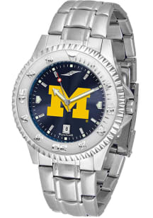 Michigan Wolverines Competitor Steel Anochrome Mens Watch