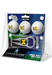 Michigan Wolverines Ball and Hat Trick Divot Tool Golf Gift Set