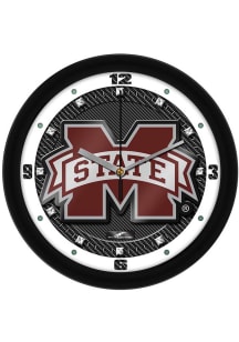 Mississippi State Bulldogs 11.5 Carbon Fiber Wall Clock