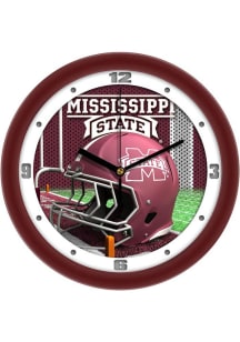 Mississippi State Bulldogs 11.5 Football Helmet Wall Clock
