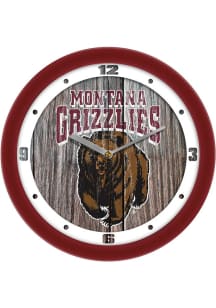 Montana Grizzlies 11.5 Weathered Wood Wall Clock