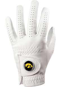 Iowa Hawkeyes White Team Logo Golf Gloves
