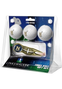 Navy Midshipmen Ball and Gold Crosshairs Divot Tool Golf Gift Set