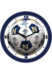 Navy Midshipmen 11.5 Soccer Ball Wall Clock