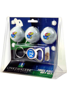 Kansas Jayhawks Gift Pack with Key Chain Bottle Opener Golf Balls