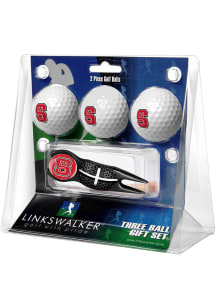 NC State Wolfpack Ball and Black Crosshairs Divot Tool Golf Gift Set